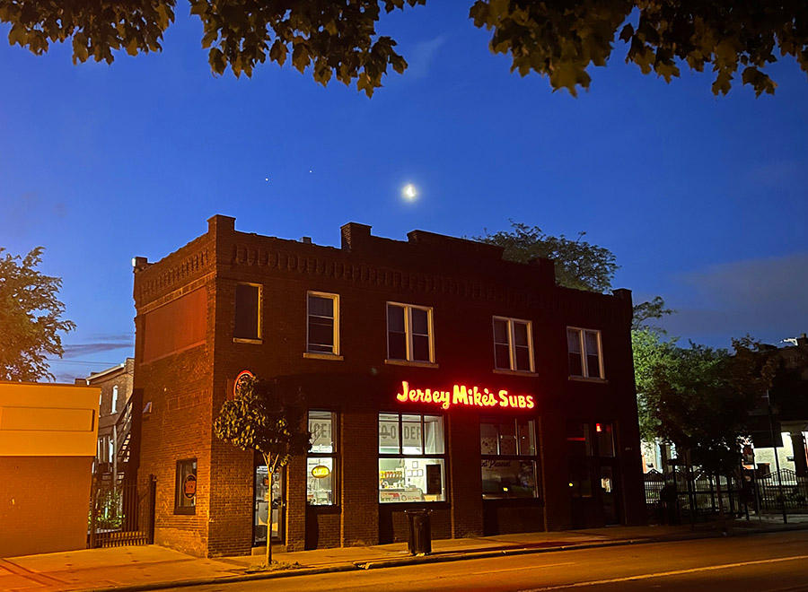 Jupiter, Mars, the Moon and Jersey Mike's